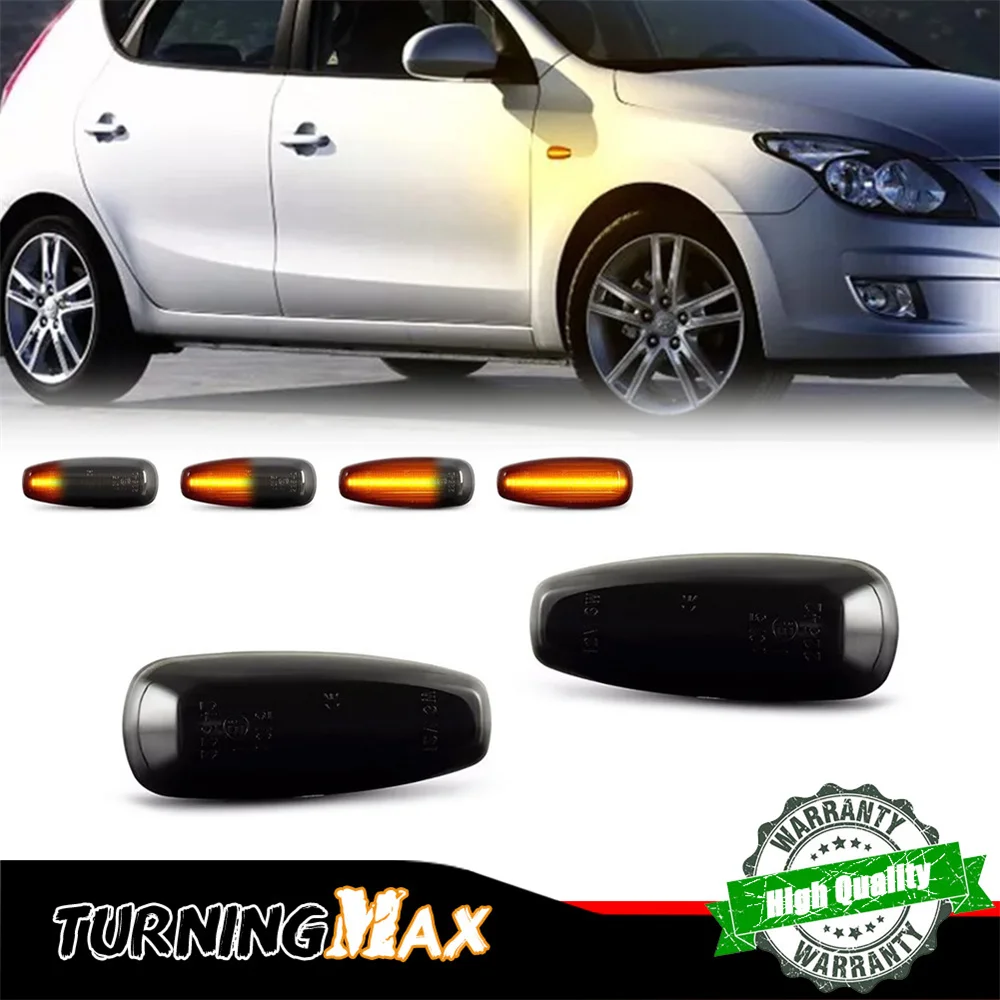Dynamic LED Front Side Marker Turn Signal Lights For Kia Pro Ceed Carens Rondo Rio Tinto For Hyundai i30 Grandeur Avante Elantra
