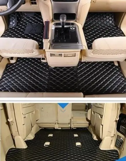 

Custom special car floor mats + trunk mat for Lexus LX 570 7 seats 2021-2007 waterproof durable carpets rugs for LX570 2015