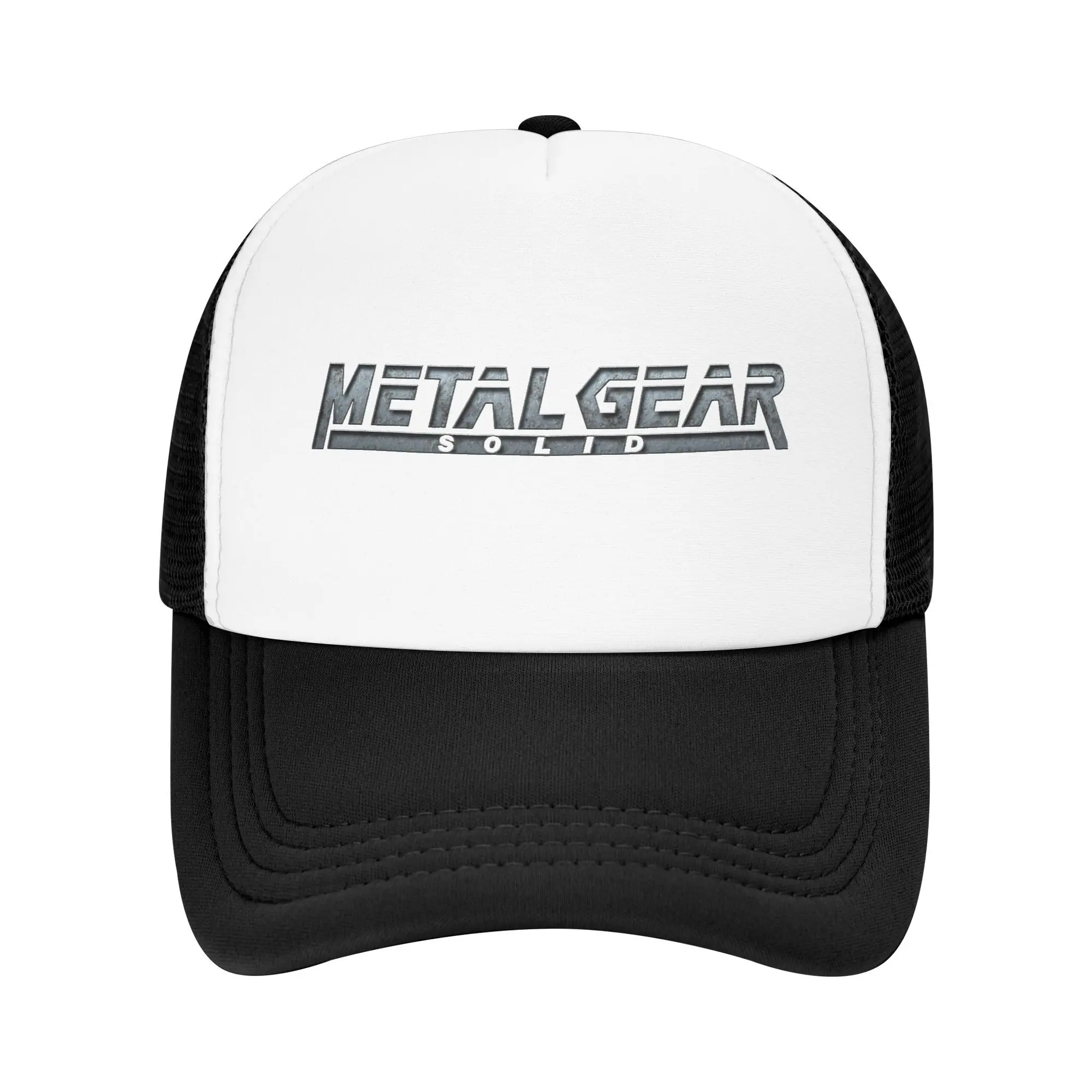 

Metallic MGS Logo Metal Gear Solid Mesh Baseball Cap Men Women Outdoor Sun Hats Hats Snapback Caps Sun Caps Autumn Trucker Caps