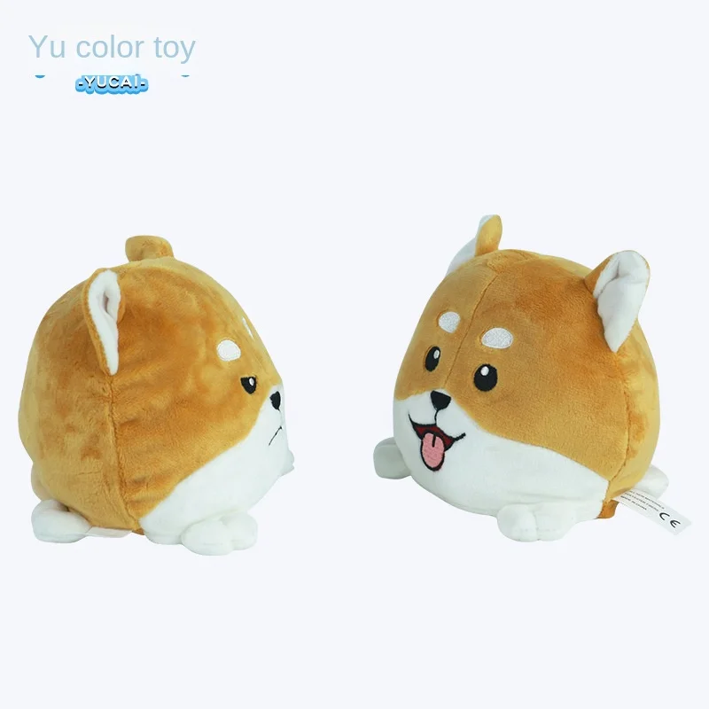 Nieuwe 10Cm Shiba Inu Flip Pluche Speelgoedblinde Doos Pop Jaar Van De Konijnenpop Pop Handpop Pop Baby Boy Girl & Nieuwjaarscadeau Voor Kind