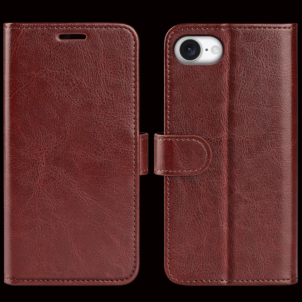 

Luxury Leather Flip Case For iphone 17e 16e Air 15 16 17 Pro Max 14 Plus 12 13 Mini Phone Case Cover 17Pro Max 17 e Coque Shell