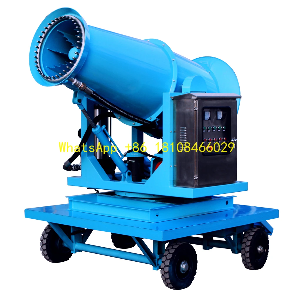 Pulverizador móvel de controle de poeira do canhão de névoa de água