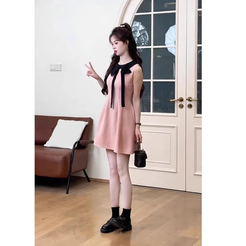 فساتين نسائية بدون أكمام أرجوانية صيفية من الكتان قابلة للتنفس بحزام سباغيتي بدون خصر ملابس شاطئ مريحة فساتين شمسية حارة #2