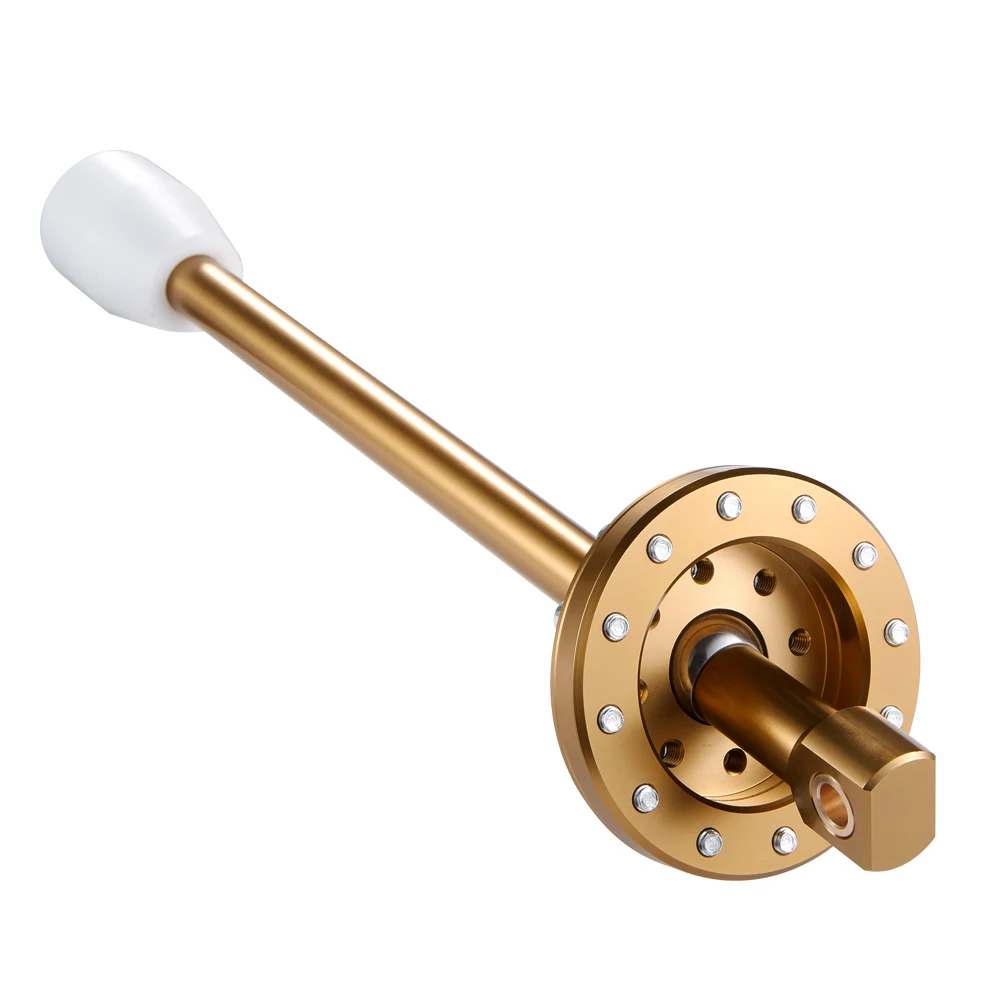 Cambio corto in alluminio da 390 mm SOLIDO con pomello del cambio bianco per serie 3 E30 E36 E46 Serie 5 E34 E39 E6x