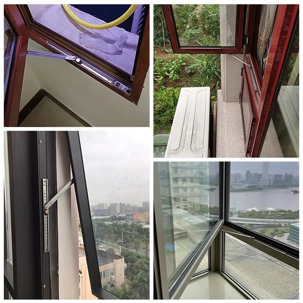 Stainless Steel Window Support Gusset Fixed Angle Controller Window Windproof Brace Windproof Hardware Window Restrictor Window