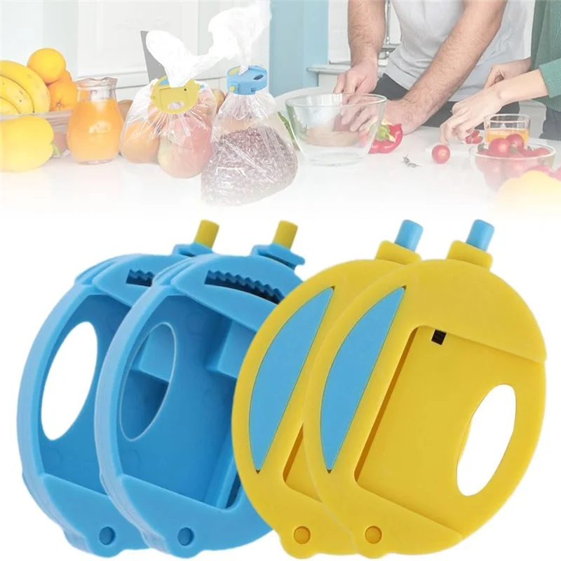 مشبك أكياس الطعام، مشبك أمان لختم الطعام، مشبك ختم الخبز، مناسب للمطبخ