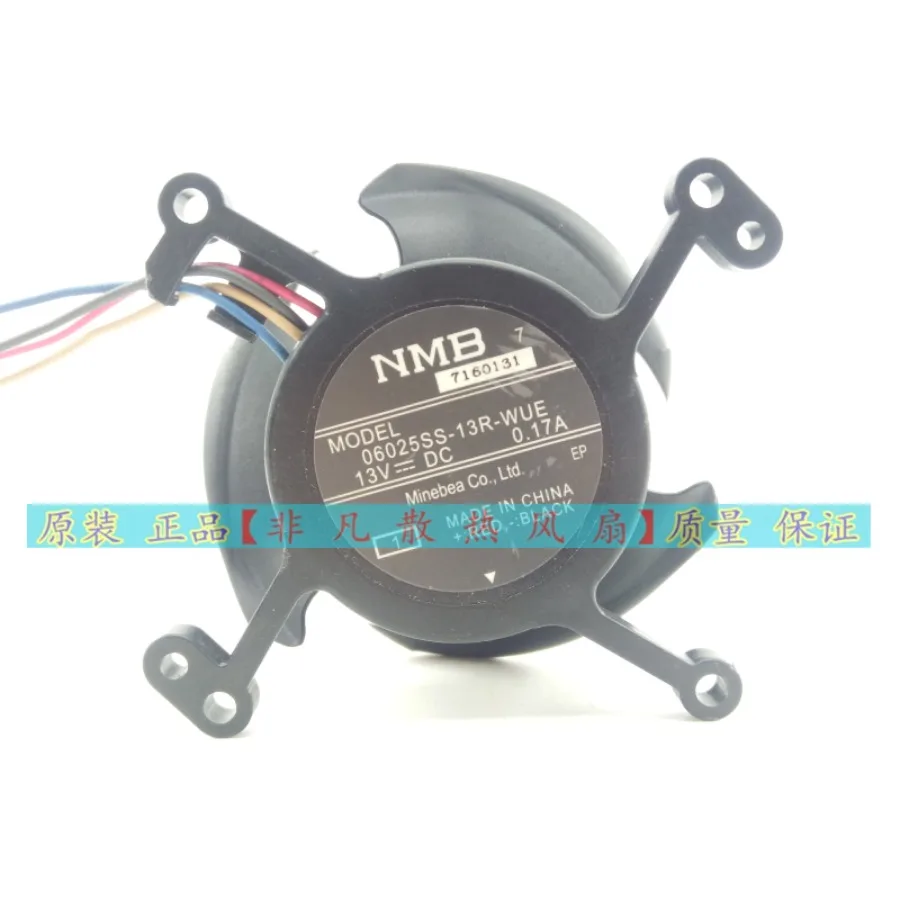 AA + genuine for NMB 06025SS-13R-WUE 4-wire 13V 0.17A projector cooling fan