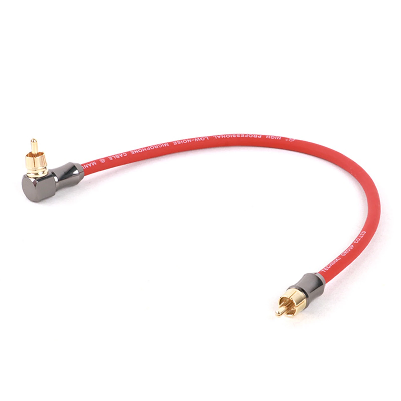 1PC 90 Degree RCA to Straight RCA Cable Jack Audio Cable RCA Stereo Aux Wire for TV CD DVD VCD Radio Sound Amplifier Console