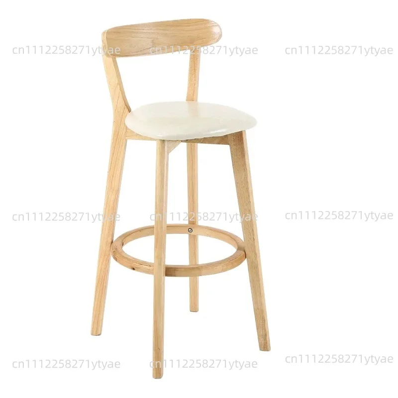 Wooden Bar Stool Modern Dining Room Office Stool Luxury Chaises Interior Decoration Luxury Wooden Dining Stool