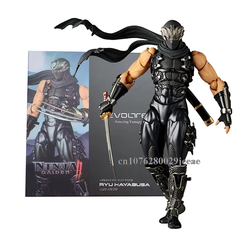 

2025 New Kaiyodo Revoltech Amazing Yamaguchi Ninja Gaiden Ryu Hayabusa Action Figure Model Desktop Decoration Movable Joints Toy