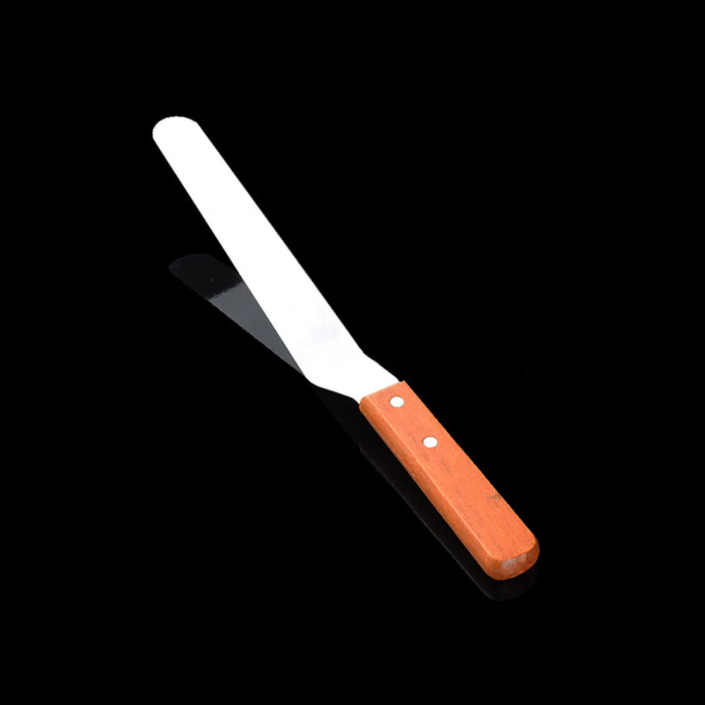 

Cream Spatula Steel Redwood Smooth Use Easy Butter Spatula Clean Icing Butter Cake Decorating Tool Pastry Kitchen