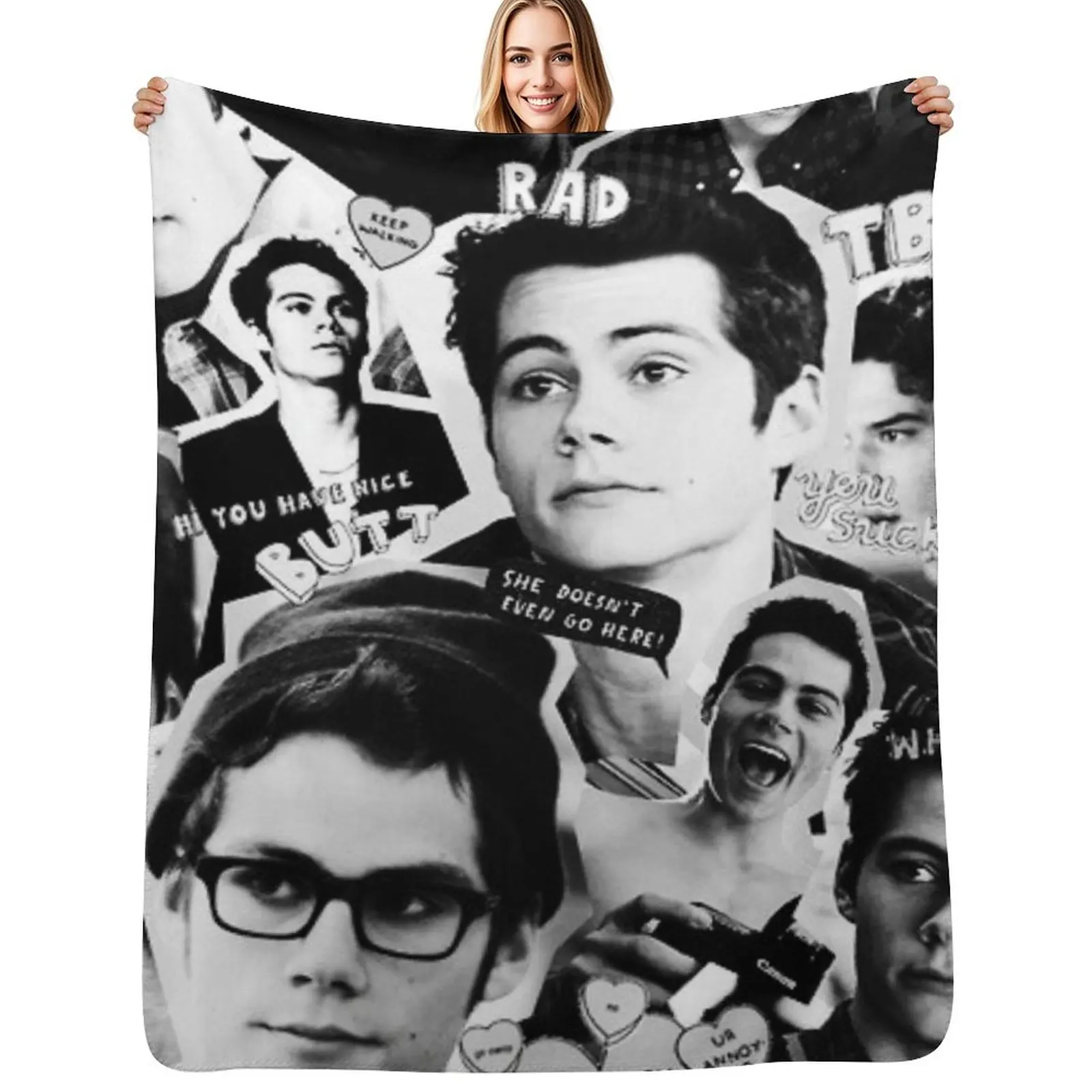 Dylan Throw Blanket Stylish Decor Blanket Gift for Friends Roommate