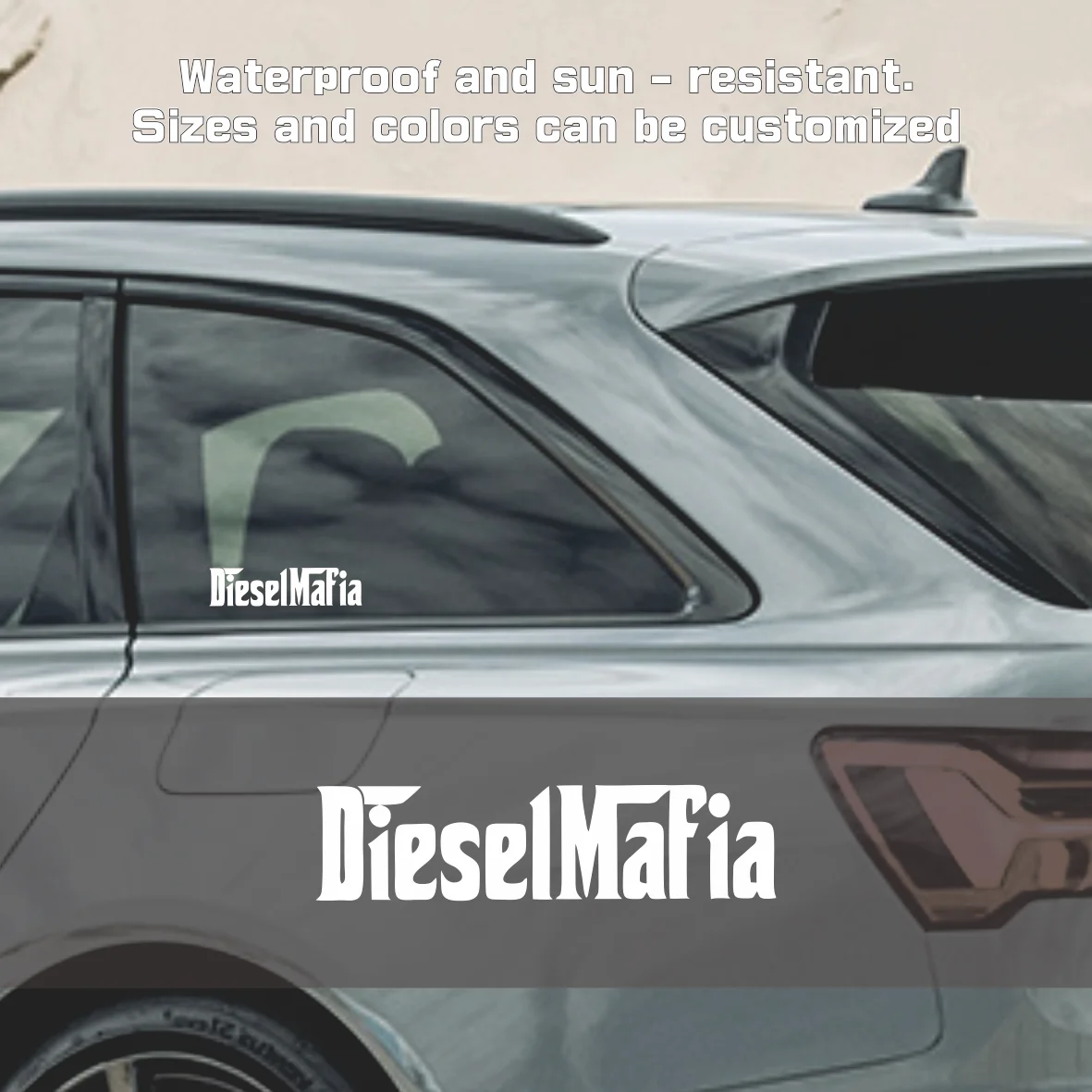 

2PCS Diesel Mafia Stickers | Black/Silver/Laser Vinyl Decals for Cars