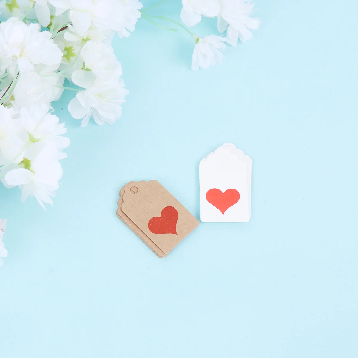 200Pcs Kraft Paper Tags Vintage Style Bookmark Tags for Love Notes Thank You Cards Birthday Gift Labels Handmade Craft