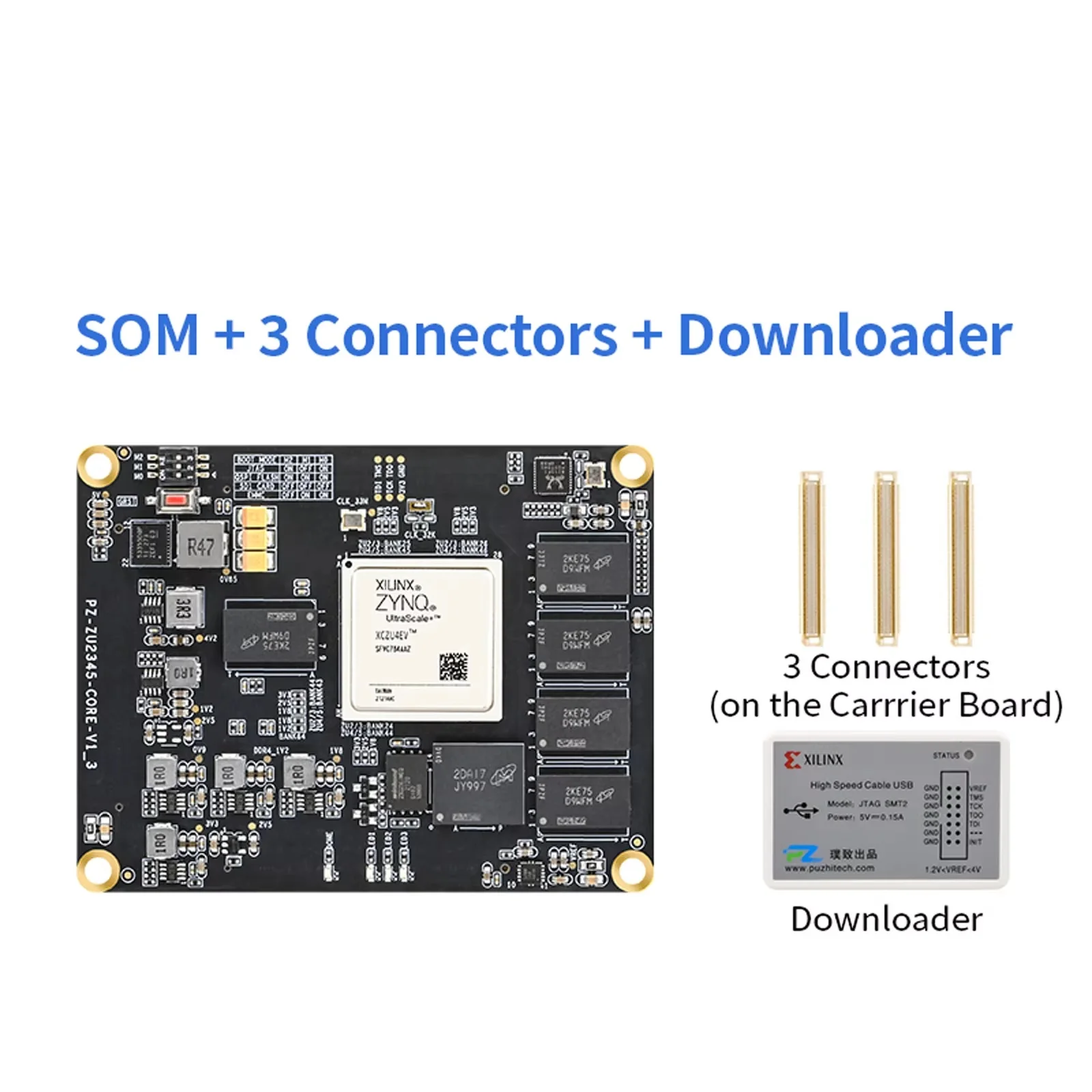 ZU4EV ZU5EV-SOM FPGA Core Board Xilinx ZYNQ UltraScale+ XCZU4EV XCZU5EV FPGA Development Board Industrial Grade