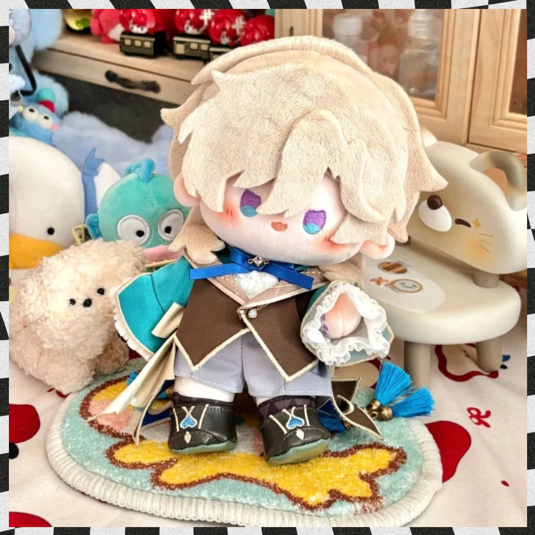 

20cm Plushes Honkai: Star Rail Aventurine Anime Cosplay Plush Doll Stuffed Dress Up Cotton Toy Interchangeable Clothes Gift Xmas