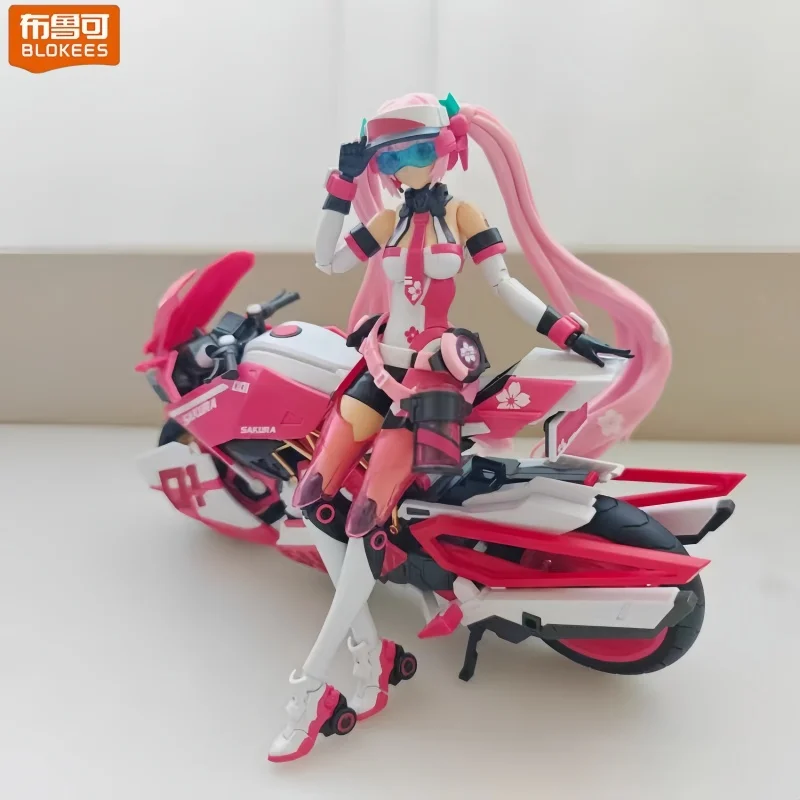 

BLOKEES Building Blocks VOCALOID Hatsune Miku Pink Sonic Boom Assembled Toy Model Desktop Ornament Sakura Miku Birthday Gifts