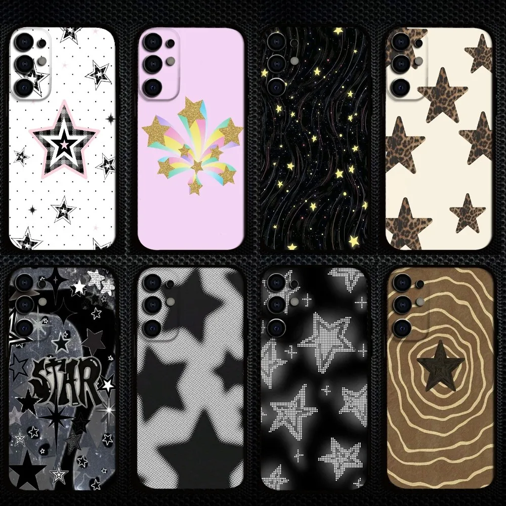 

Sparkling pentagram Phone Case For Samsung S25/S24/S23/S22/S21/S20/Plus,Fe,Lite/Others Black Cover