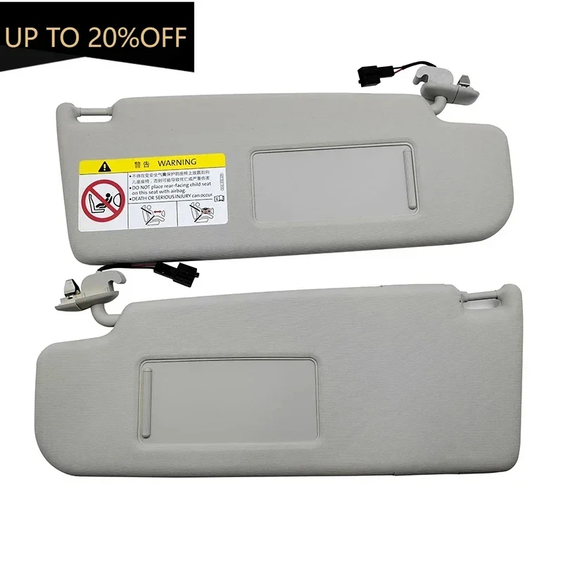 Auto Gray Inner Sunvisor Sun Visor Sun Shade with Mirror For VW Polo 2011 2012 2013 2014 2015 2016 2017 2018