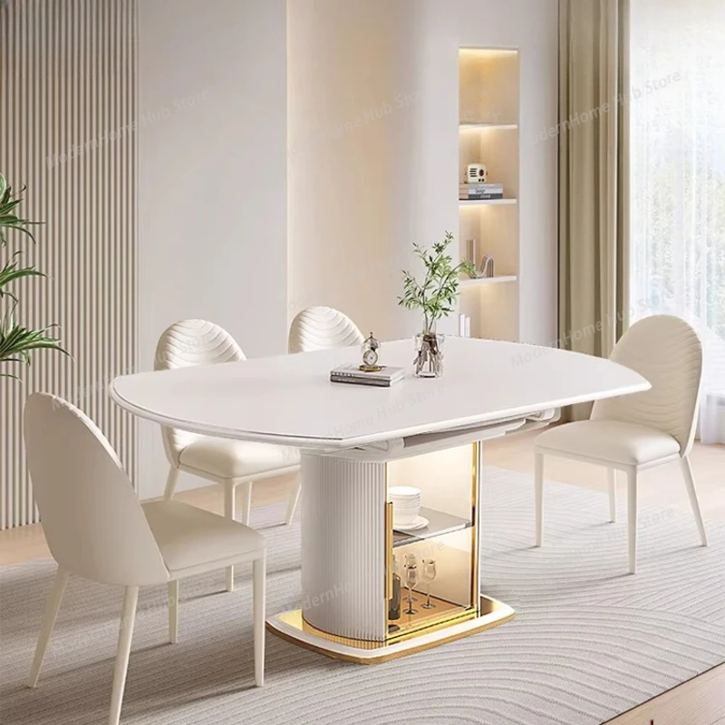 

Center Mid Century Dining Table Nordic Luxury Modern Designer Dining Table Service Writing Mesas De Jantar Kitchen Furniture