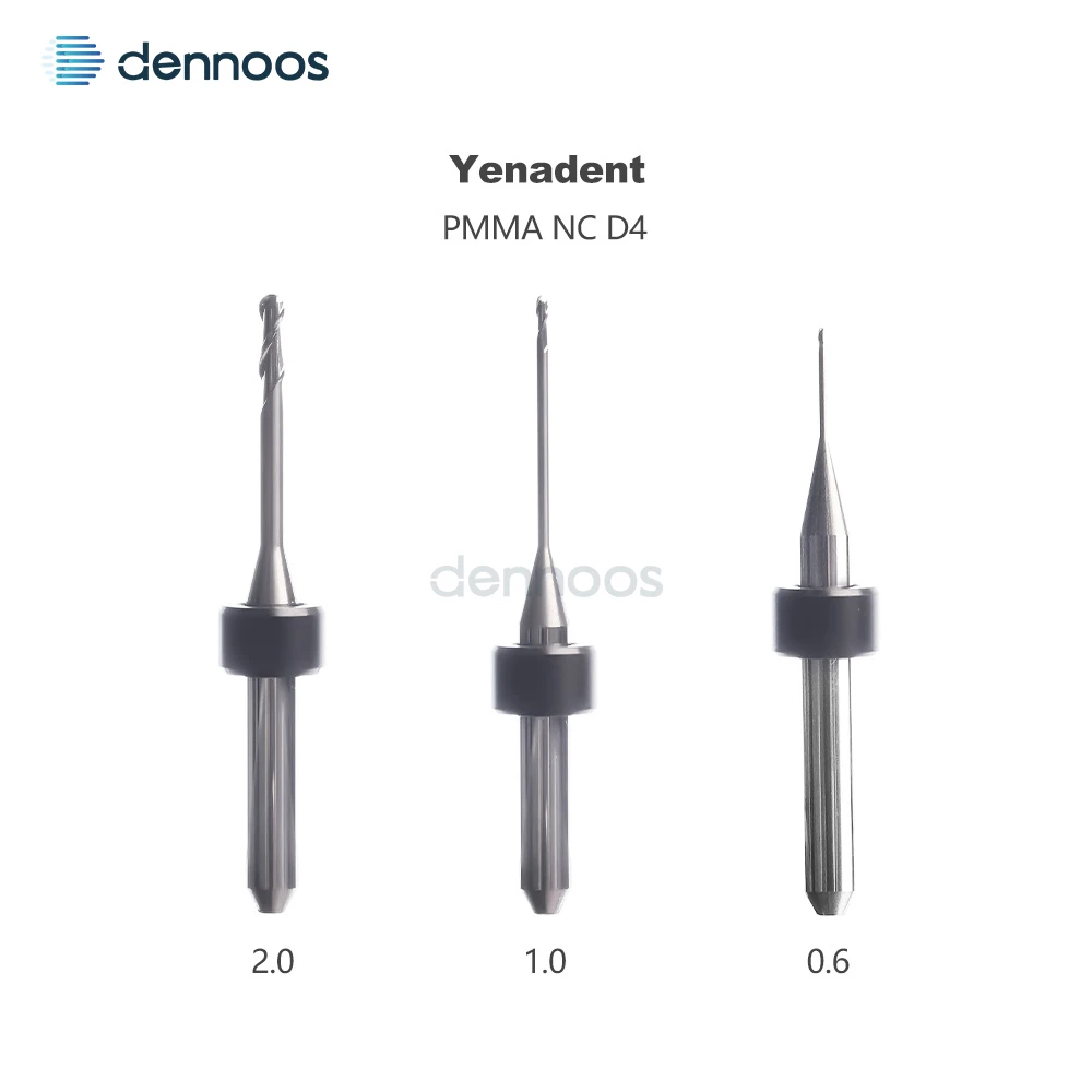 PMMA-Fräsbohrer D3 D4 mit NC-Beschichtung für alle Marken wie Amann/Sirona/ARUM/UP3D/Zirkonzahn/Roland/Yureca PEEK Dentalfräser – Detail 2