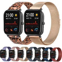20mm/22mm Magnetic Band for Amazfit GTS/2/2e/3/GTS2 Mini/GTR 42mm/47mm Samsung Galaxy Watch 4 Metal Bracelet Amazfit Bip Strap