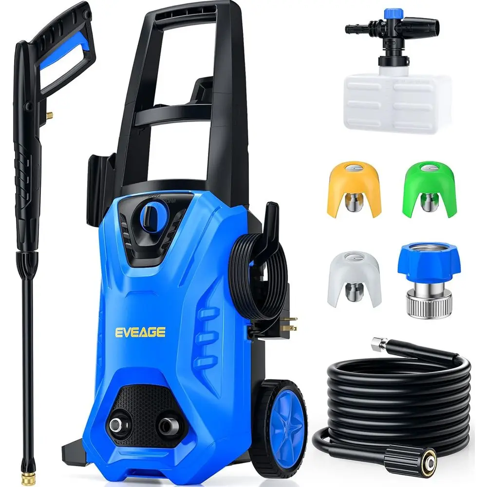 

Electric Pressure Washer, 4200 PSI 2.8 GPM Power Washer with 1000ML Foam Cannon, 3 Pressure Nozzles, for Car/Fences/Driveway/Hom