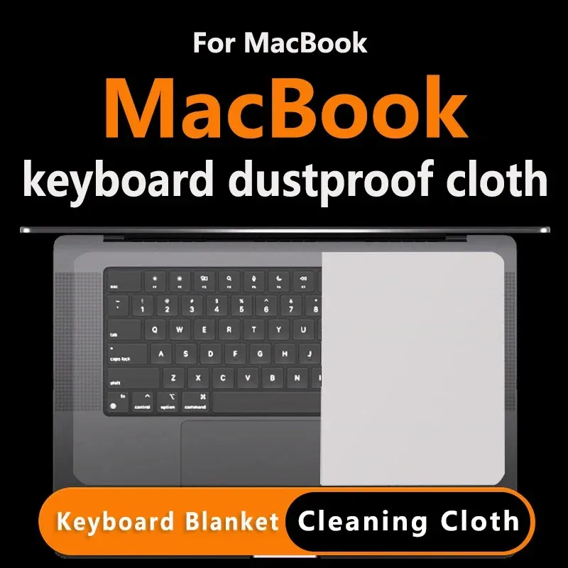 Microfiber Liner Clean Cloth with Screen Keyboard Imprint Protection for MacBook Keyboard Dustproof Cloth Air15' /15'Pro 13'/14'