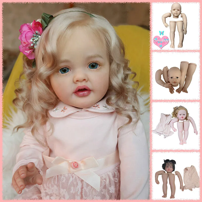 

27Inch Reborn Betty Doll Kit Already Painted Kits/Un painted Kits Soft Touch Fresh Color DIY Doll Parts with Cloth Body