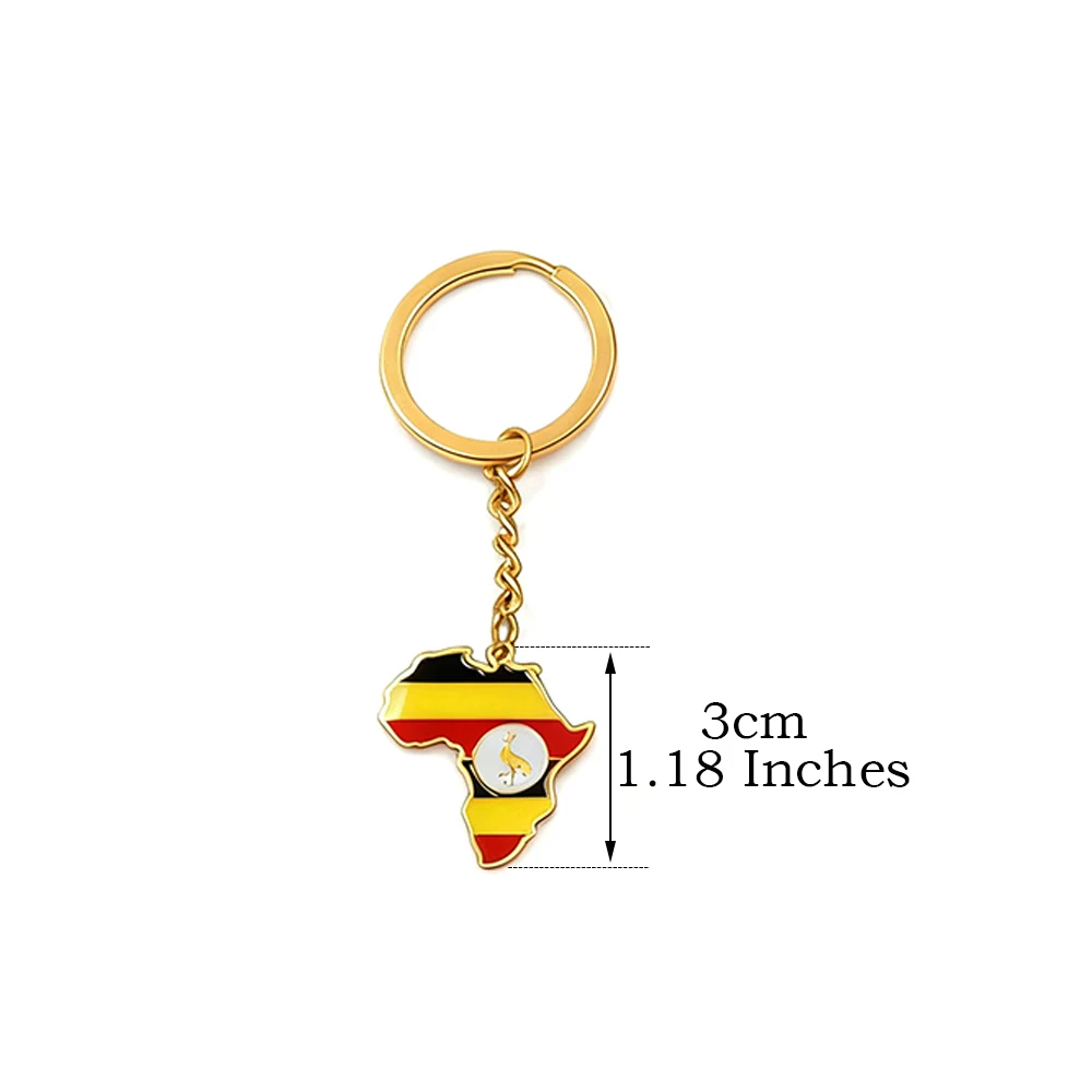 سلسلة مفاتيح خريطة أفريقية للنساء والرجال سييرا ليون نيجيريا تونس المغرب السودان بوروندي الكونغو تشاد رواندا كوت Dlvoire كيرينغ # ك0001