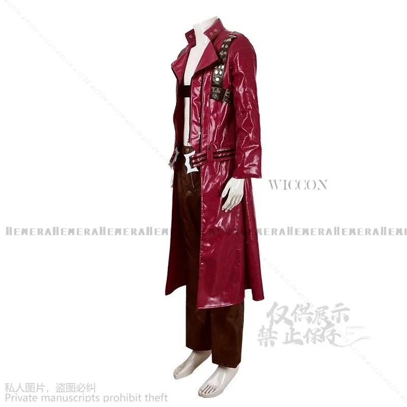 CyAnime Spiel Dante Cosplay Kostüm Herren DMC Kostüm Teufel Erwachsene Halloween Cosplay Mai Kostüm Sexy Jacke Cry Silber Perücken