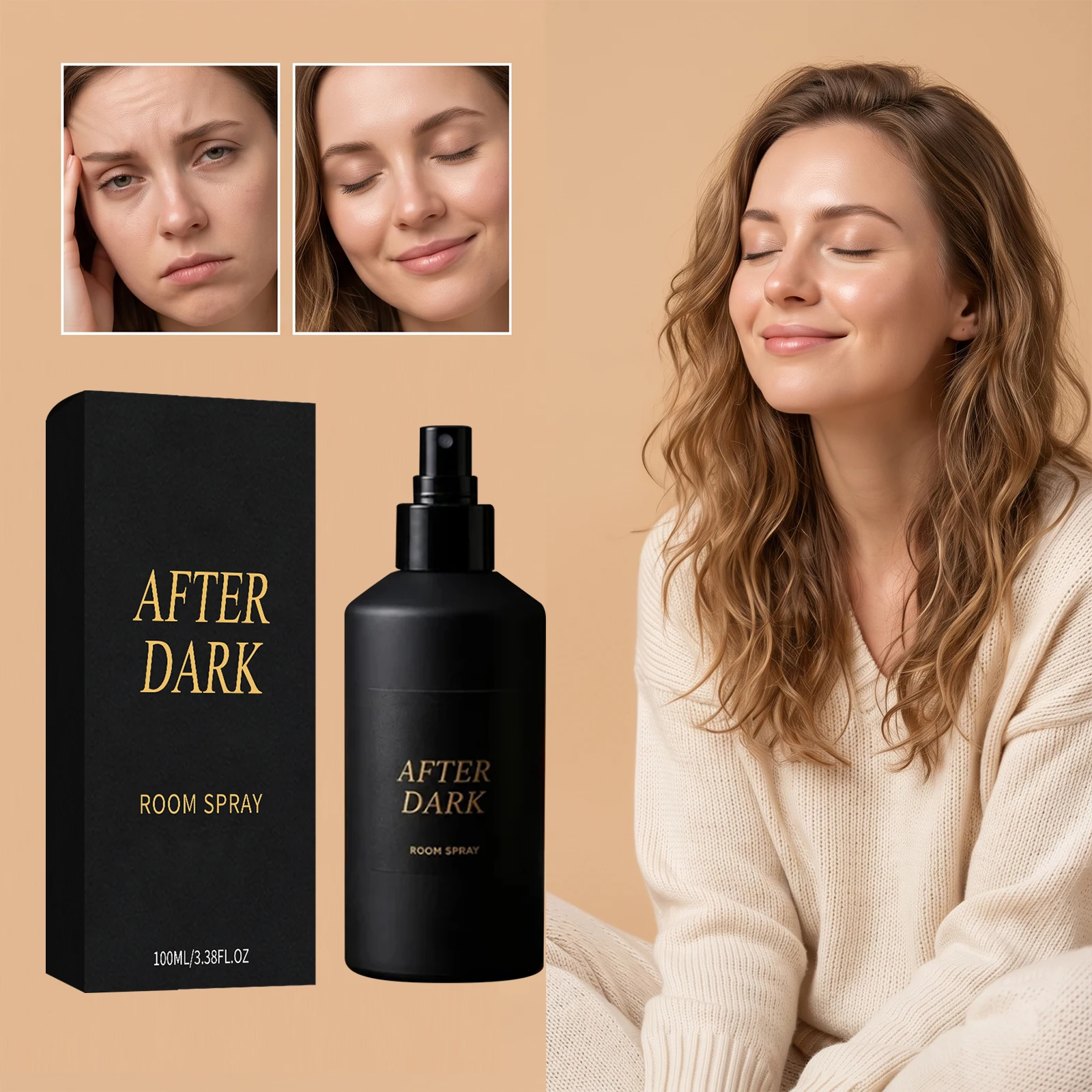 100ml Nighttime Indoor Fragrance Spray for Everyday Home Use, Room Scent, Bedding, Sofa Deodorizing, and Air Freshening