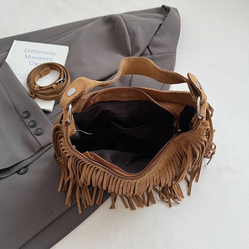 تصميم فاسق نمط بو حقائب كتف جلدية للنساء 2025 شرابات حقيبة كروسبودي جديدة أزياء الإناث ​ حقائب اليد الفاخرة