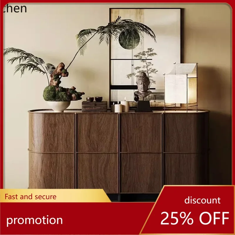 

HXL Entryway Solid Wood Cabinet Luxury Rock Board Sideboard Storage Cabinet Wall-Mounted Decorative Cabinet
