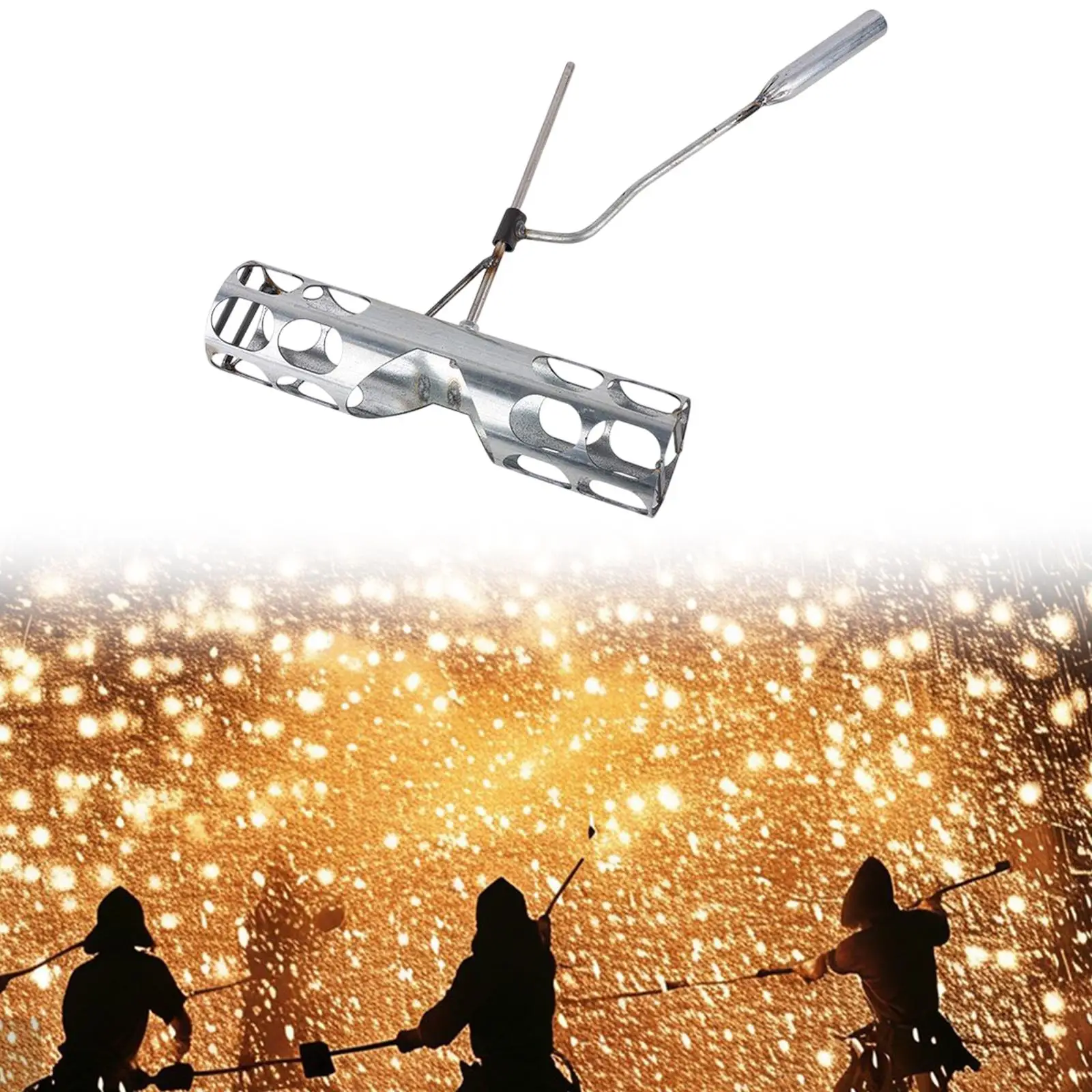 

Rotating Iron Flower Tool Iron Flower Gadget Professional Handmade Metal Atmosphere for Traditional