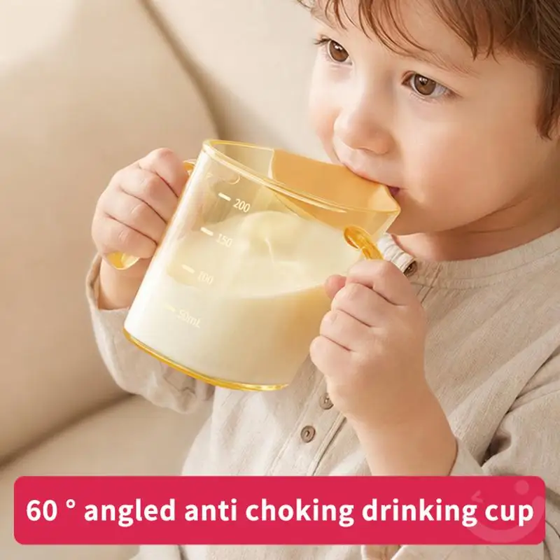 PPSU Toddler Sippy Cup With Soft Silicone Slant Spout Dual Handle Anti Leak Baby Training Drinking Cup For Over 1 Year Old Home