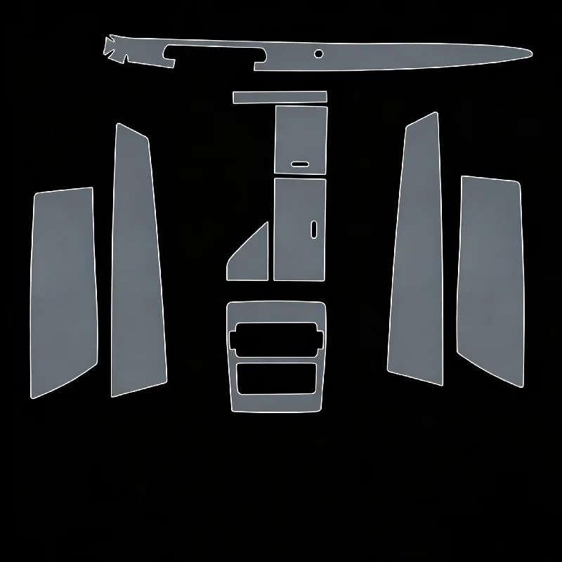 For Jaguar XF Screen Center Console Gear Shifter Interior Car Sticker Modification Special Transparent Protective Film