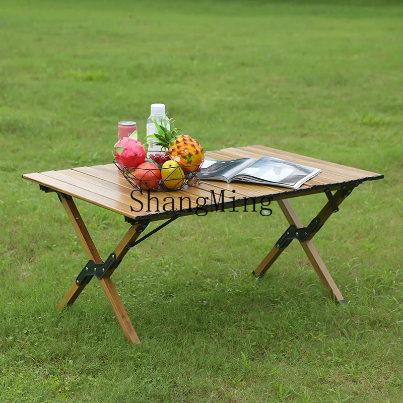 ZYY Advanced Exquisite outdoor camping folding table portable car egg roll table removable multi-functional stall table