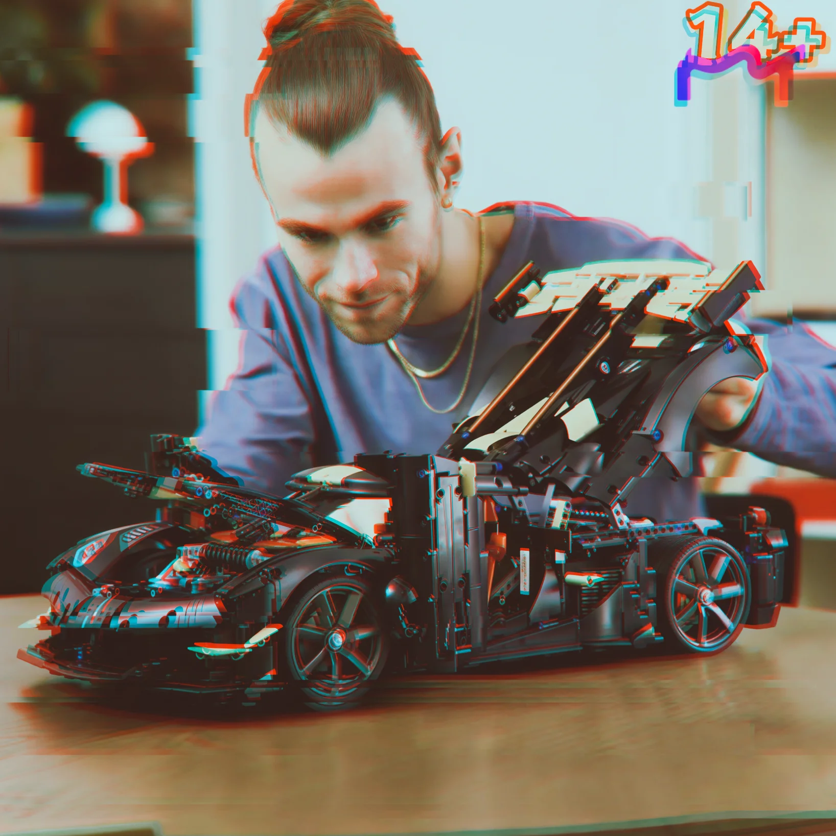 2026 Popular 4104pcs HighTech Track Limited Edition Racing Supercar Megacar Building Block Puzzle Model Toys Ornament Gift