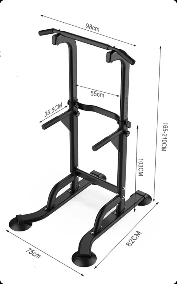 Home Office Multi-Functional Metal Cage Power Cage Tower Smith Machine Squat Shoulder Back Arms Chest Pull Up Workout Equipment