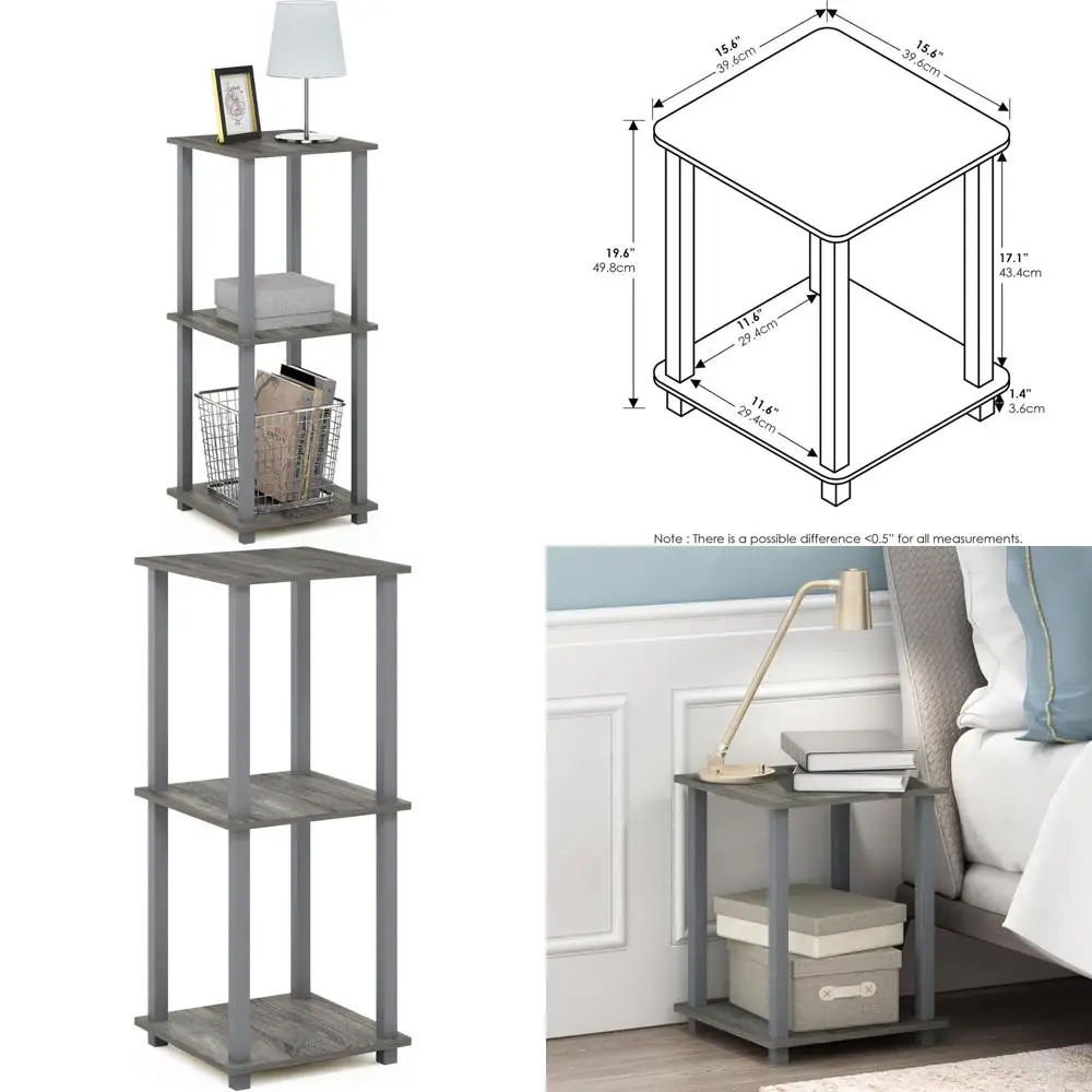 

Комплект из 2-х квадратных прикроватных столиков, тумбочек, для спальни, гостиной, французский дуб