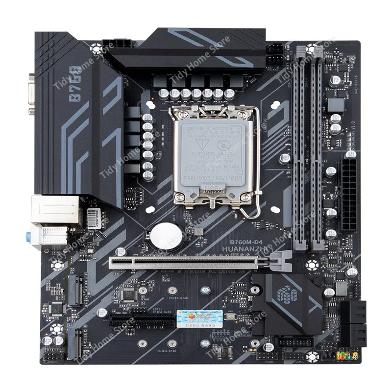 B760M-D4-A Motherboard, Intel Core i5-12400F Processor, Gaming PC, M-ATX Form Factor