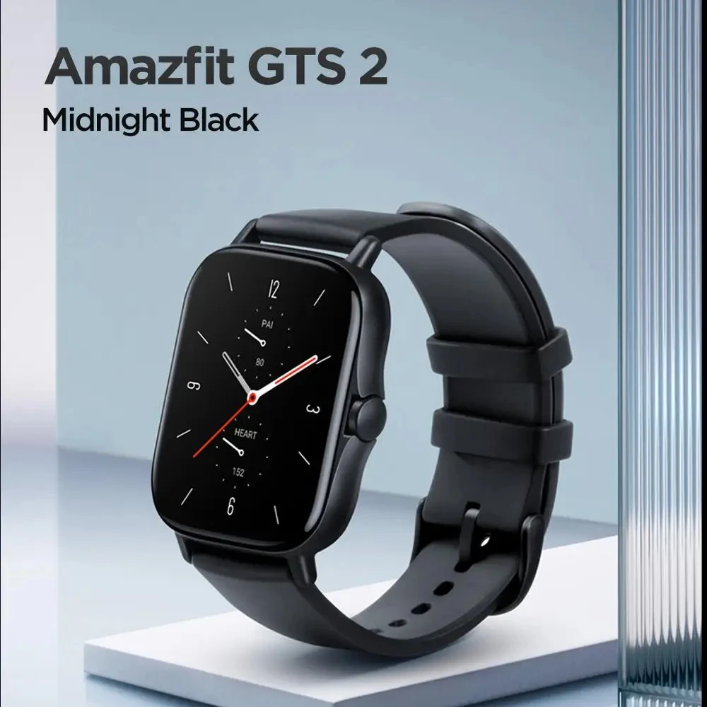 Amazfit-Smartwatch Global GTS 2, Original, 5ATM, Tela AMOLED, Alexa integrada, Android, Telefone iOS