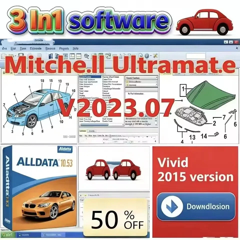 2025 Mitche/ll Ultramate 2023.07 Sistema completo de estimación avanzada+HAYNES PRO Vivid 2015 Automotive Workshop+Alldata 10.53