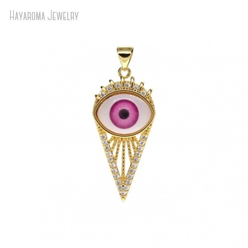 

2Pcs Islam Gold Color Copper Metal Cubic Zirconia Wholesale Jewelry Invisible Setting Pendant PM47643