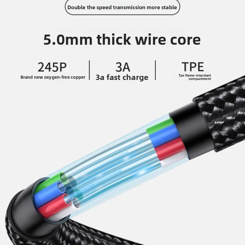 8K Speed Magnetic Axis Mechanical Keyboard Cable Dual TYPE-C 1.5m RGB Cable Customized Keyboard Mouse Accessories
