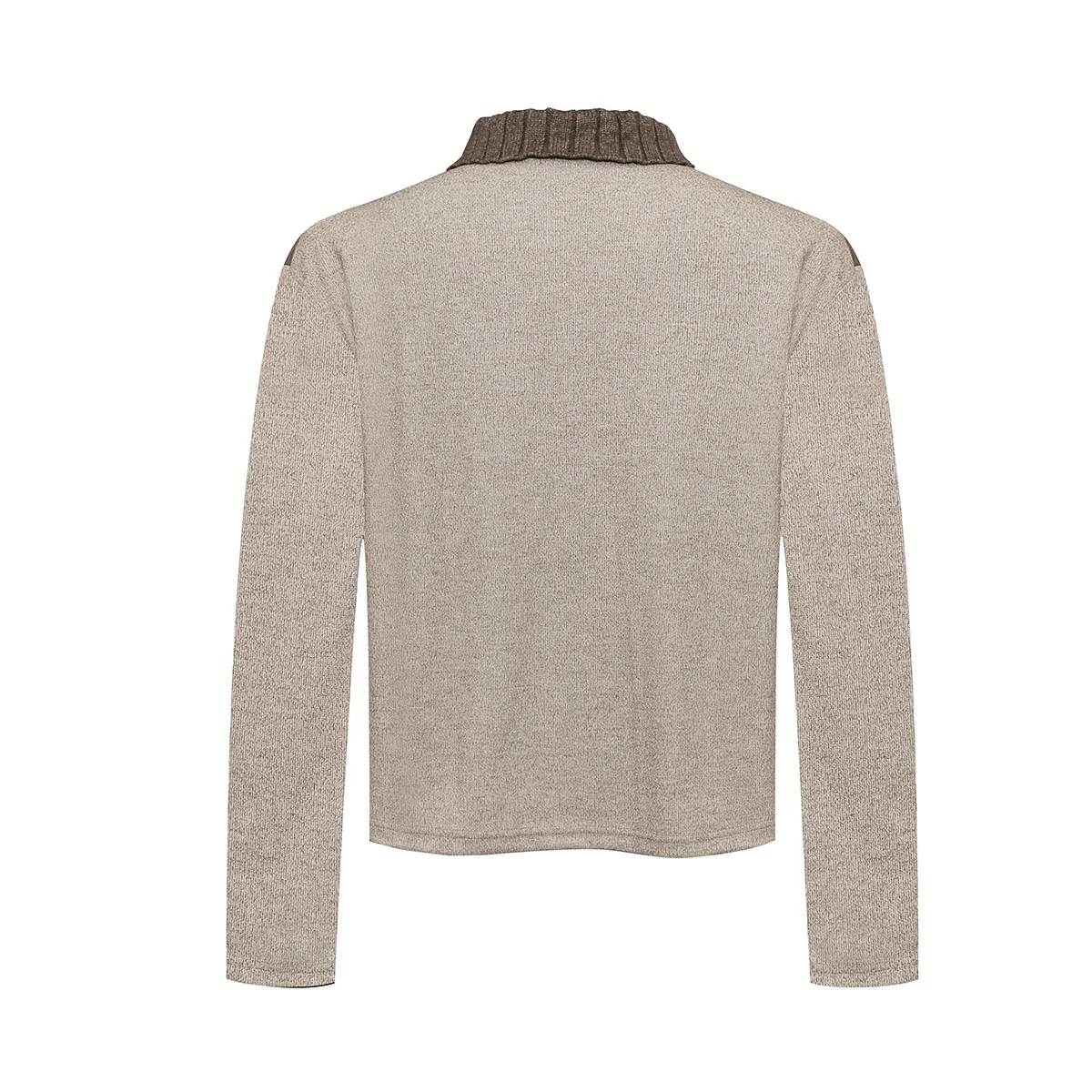 MWJLPWQ American Retro Style Polo Tops Men's Long-Sleeved T-Shirt For Commuting Color-Blocked Base Layer 2026 Autumn Tide 21312