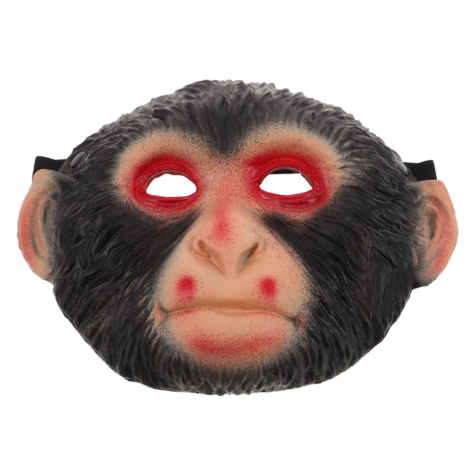 Monkey Masquerade Mask Realistic Animal Design Soft PU Comfortable Halloween Carnival Costume Accessory for Cosplay Themed
