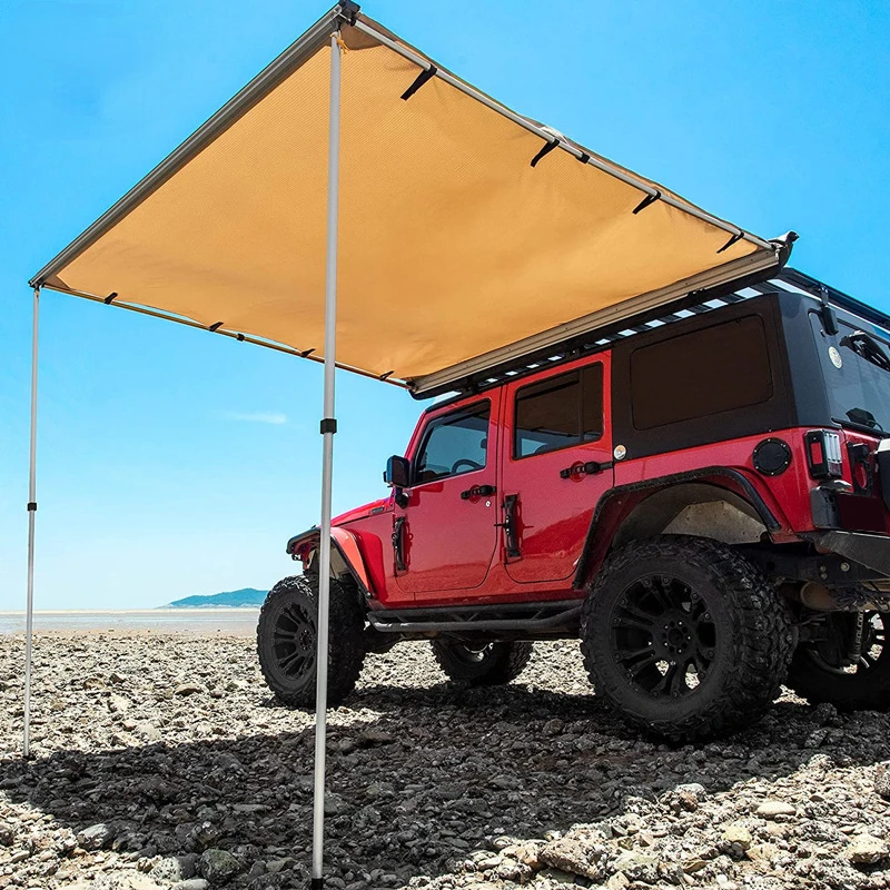 

Car Sunshade, Rainproof Camping Equipment, Black Rubber Outdoor Side Tent, Camping Side Tent, Car Canopy Tent