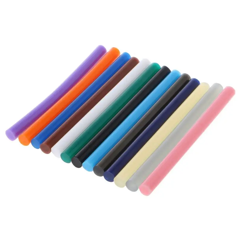 

10Pcs 7x100mm Clear Colorful Hot Melt Sticks Vintage Sealing Wax Envelope